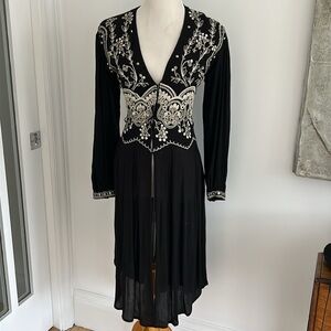 Free people Dress /top wirh silver sequins and embroidery.